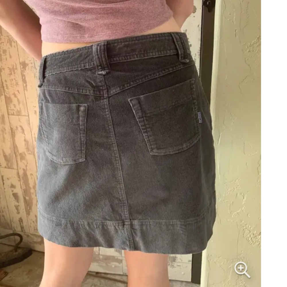 Patagonia Corduroy Grey Skirt Size 10 - Picture 3 of 10